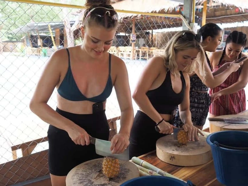 Phuket City Tour with Night Market Visit & Elephant Feeding - Feeding elephants at Phuket Elephant Care