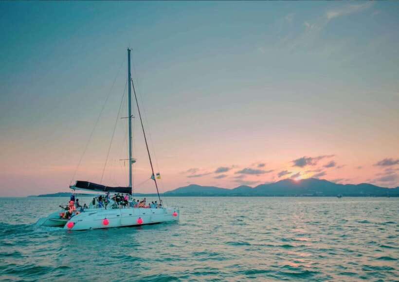 Phuket: Coral Island Catamaran Cruise with Sunset Dinner - Snorkeling near Koh Hey
