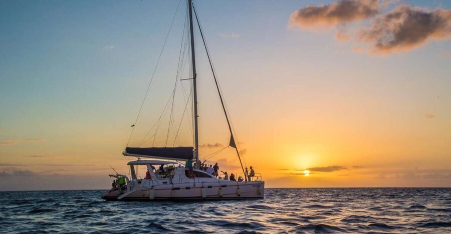 Phuket: Coral Island & Sunset Dinner by Sailing Catamaran - Coral Island first, sunset at sea later