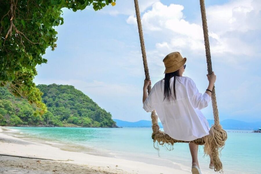 Phuket: Coral Island & Sunset Dinner by Sailing Catamaran - Dinner on the catamaran near Promthep Cape