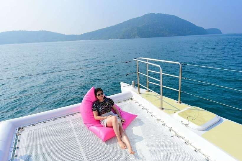Phuket: Coral Yacht Boat Tour to Coral Island with Sunset - Promthep Cape and the amber sunset