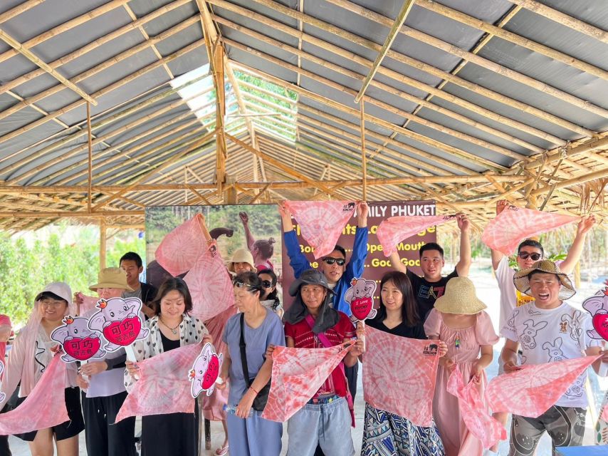 Phuket: Elephant Experience with Lunch or Dinner and Pickup - Making a Karen tie-dye handkerchief