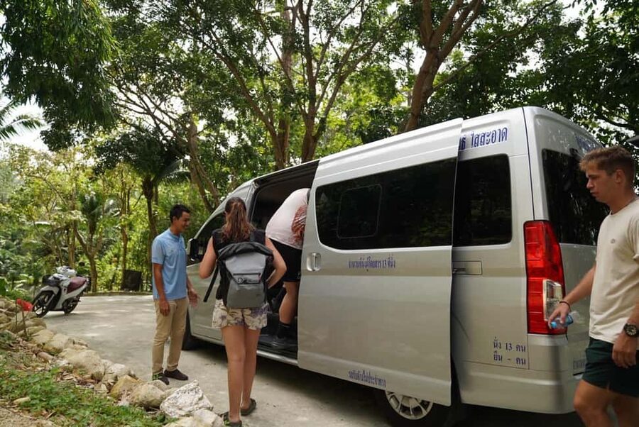 Phuket: Elephant Sanctuary Guided Tour with Hotel Transfers - Meeting rescued elephants above Patong