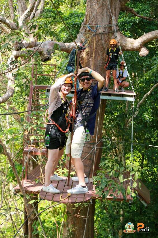 Phuket: Erawan Zipline Adventure with Ocean Views in Patong - Ocean viewpoints are the reward between rides