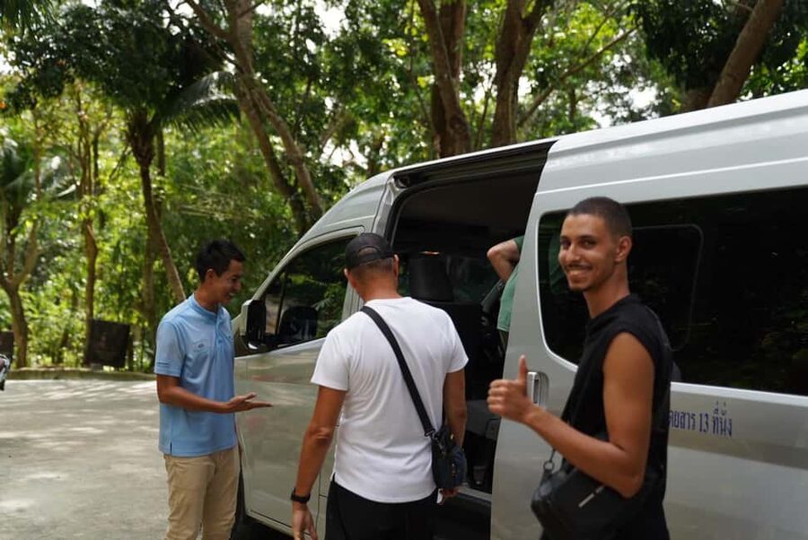 Phuket: Guided Tour to Elephant Sanctuary & Hotel Transfer - Meeting elephants at Patong Hill Tribe Elephant Village