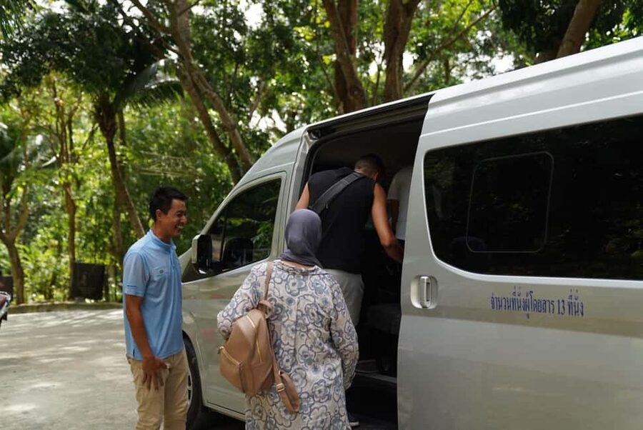 Phuket : Guided Tour to Elephant Sanctuary with Transfers - Meeting rescued elephants at Patong Hill Tribe Elephant Village