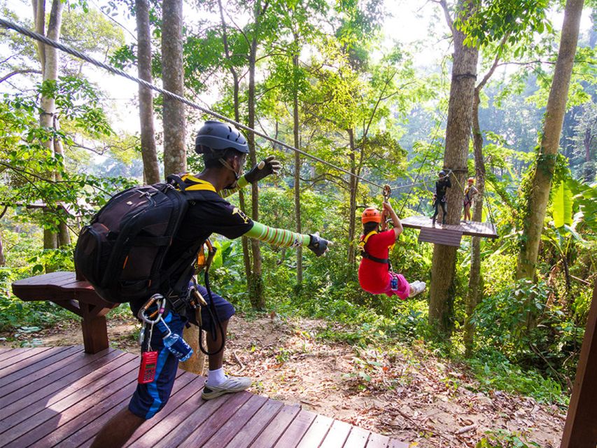 Phuket: Hanuman World Zip Line Adventure - The family question and the fear of heights