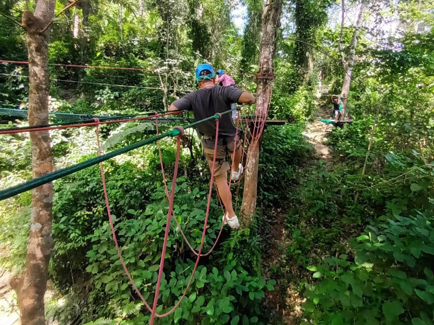 Phuket: Jungle Xtrem Adventures and Zipline Park - Getting fitted with the safety gear
