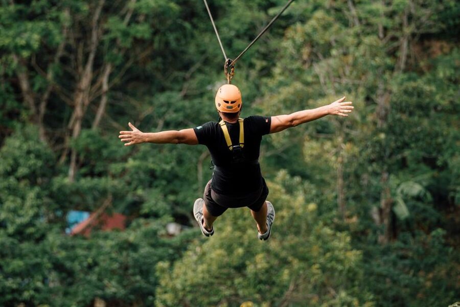 Phuket Paradise Adventure: Zipline, ATV Adventure - ATV riding through curves and humps