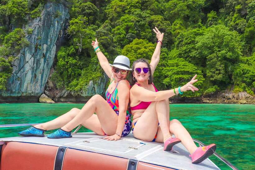 Phuket: PhiPhi, Maya Bay & Khai Island Day Tour with Lunch - Viking Cave from the water