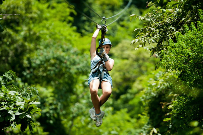 Phuket: White Water Rafting, ATV, and Zipline Adventure - The 150-meter zipline: a short extra, not the main event