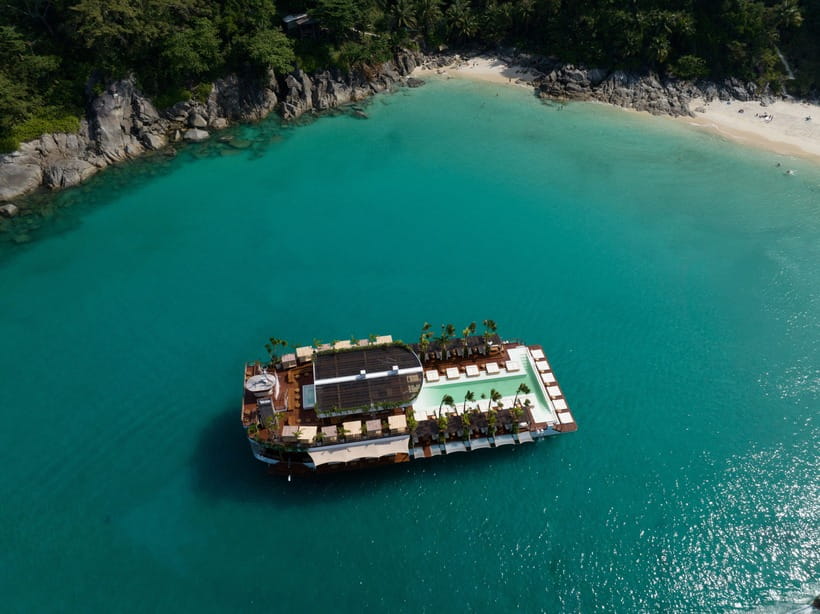 Phuket: YONA Floating Beach Club Day Experience - Reaching YONA by shuttle boat