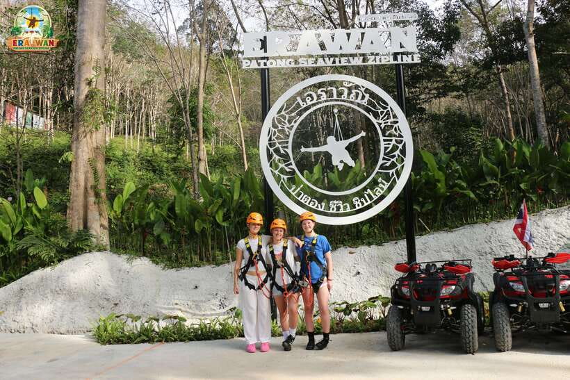 Phuket: Zipline Adventure Ocean Views in Patong & Transfer - The zipline, bridges, and abseil sections