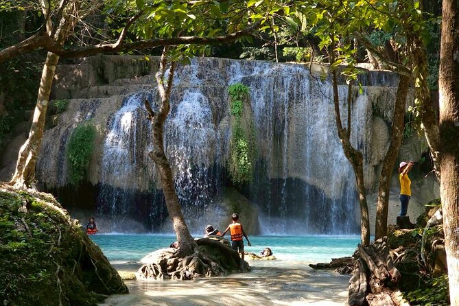Private Tour to Erawan Waterfall and Boat Tour in Kanchanaburi - A Thai lunch with a view