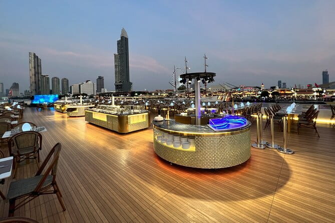 Romantic Sunset The Planet Cruise with Bangkok Night Views - What you see from the Chao Phraya