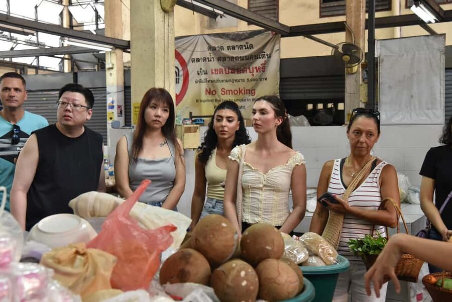 Sathon: Hands-on Thai Cooking Class & Market Tour in Bangkok - Two hours at the stove, then a four-course meal