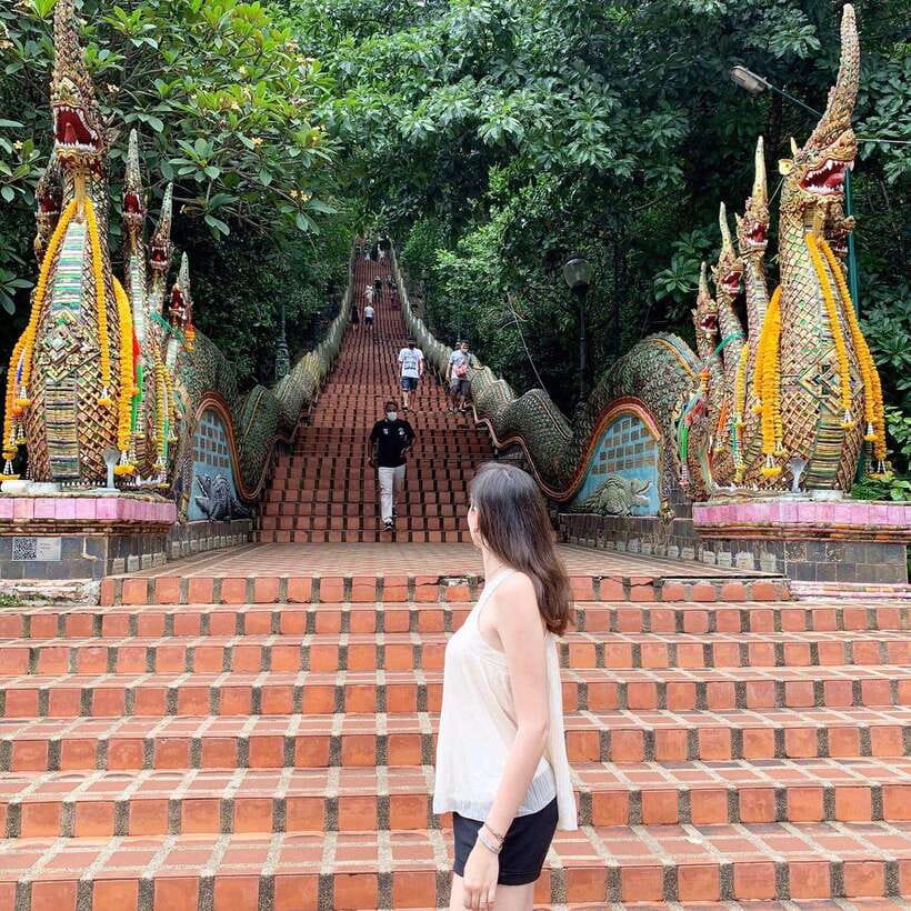 Spiritual Sunrise Wat Doi Suthep, Pha Lat, Alms & Meditation - Wat Pha Lat and the old monk trail setting