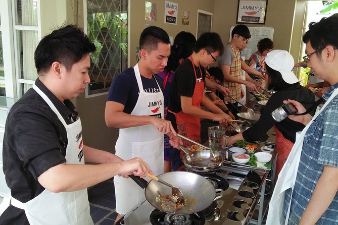 Thai Cooking Class - Sitting down to eat everything you prepared