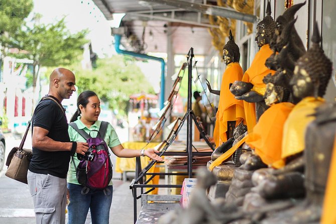 Timeless Thonburi Canal and Food Tour - A temple stop adds quiet between the food stops