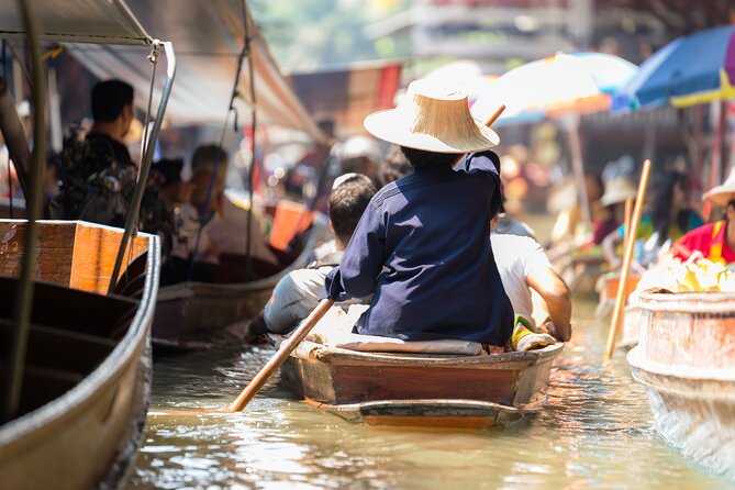 Train & Floating Market Food Adventure + Scenic train ride - Starting early at Mae Klong Railway Market
